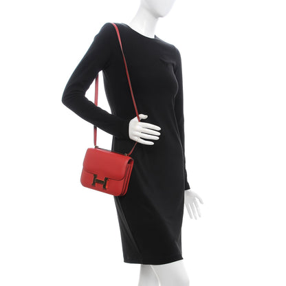 Hermes Evercolor Constance 18 Rouge Casaque 2 of 16