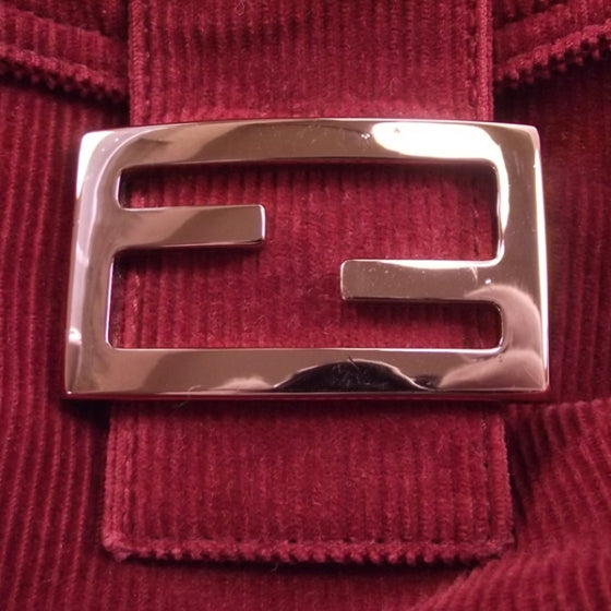 Fendi Corduroy Flap Bag 12 of 13