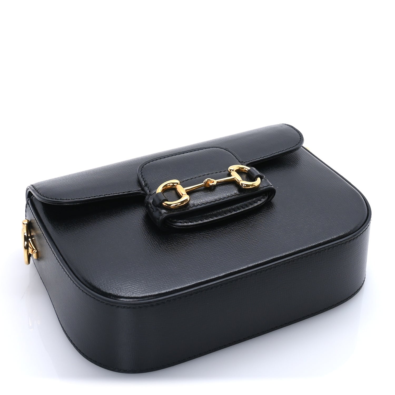 Gucci Azalea Calfskin Horsebit 1955 Shoulder Bag  Black 3 of 7