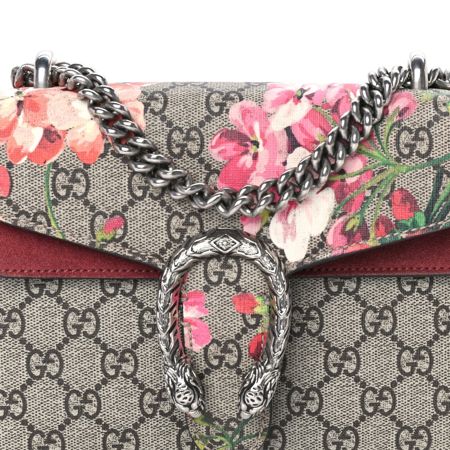 GG Supreme Monogram Blooms Mini Dionysus Shoulder Bag Beige Multicolor Dry Rose
