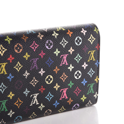 Louis Vuitton Monogram Multicolor Sarah Wallet Black Grenade 6 of 16