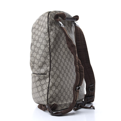 Gucci GG Plus Monogram Interlocking G Medium Backpack Dark Brown 3 of 16