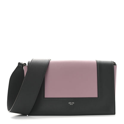 Celine Shiny Smooth Calfskin Medium Frame Shoulder Bag Liquorice Antique Rose 1 of 7