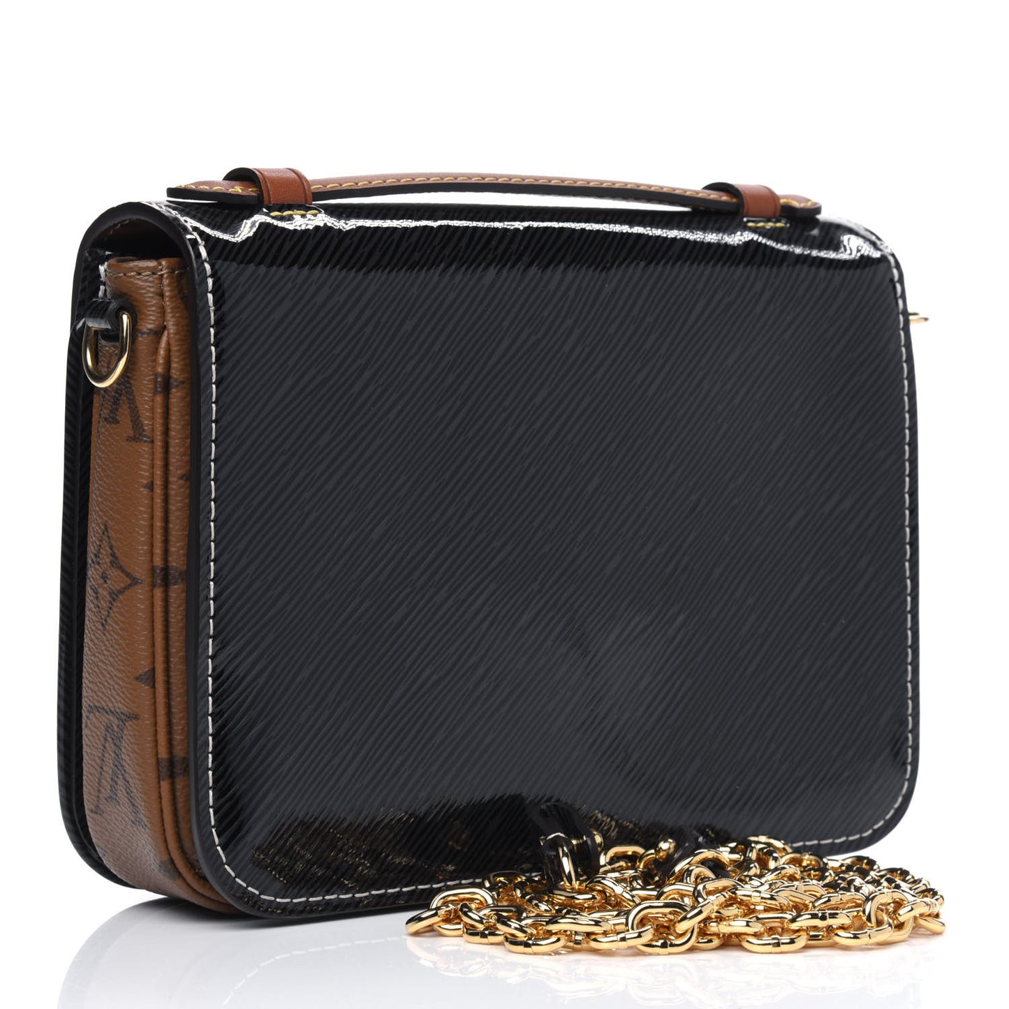 Shiny Epi Reverse Monogram Pochette Metis Mini Marine