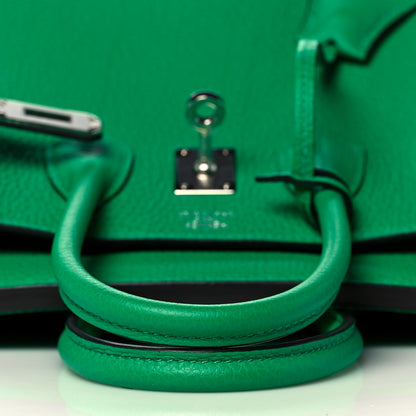 Hermes Togo Verso Birkin 25 Menthe Vert Bosphore 14 of 34