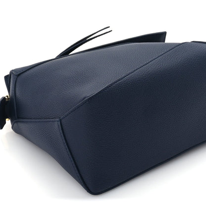 Loewe Soft Grained Calfskin Small Puzzle Edge Bag  Navy 13 of 16