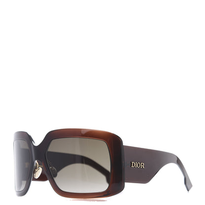 Christian Dior Acetate DiorSo Light 2 Shield Sunglasses Tortoise 1 of 7