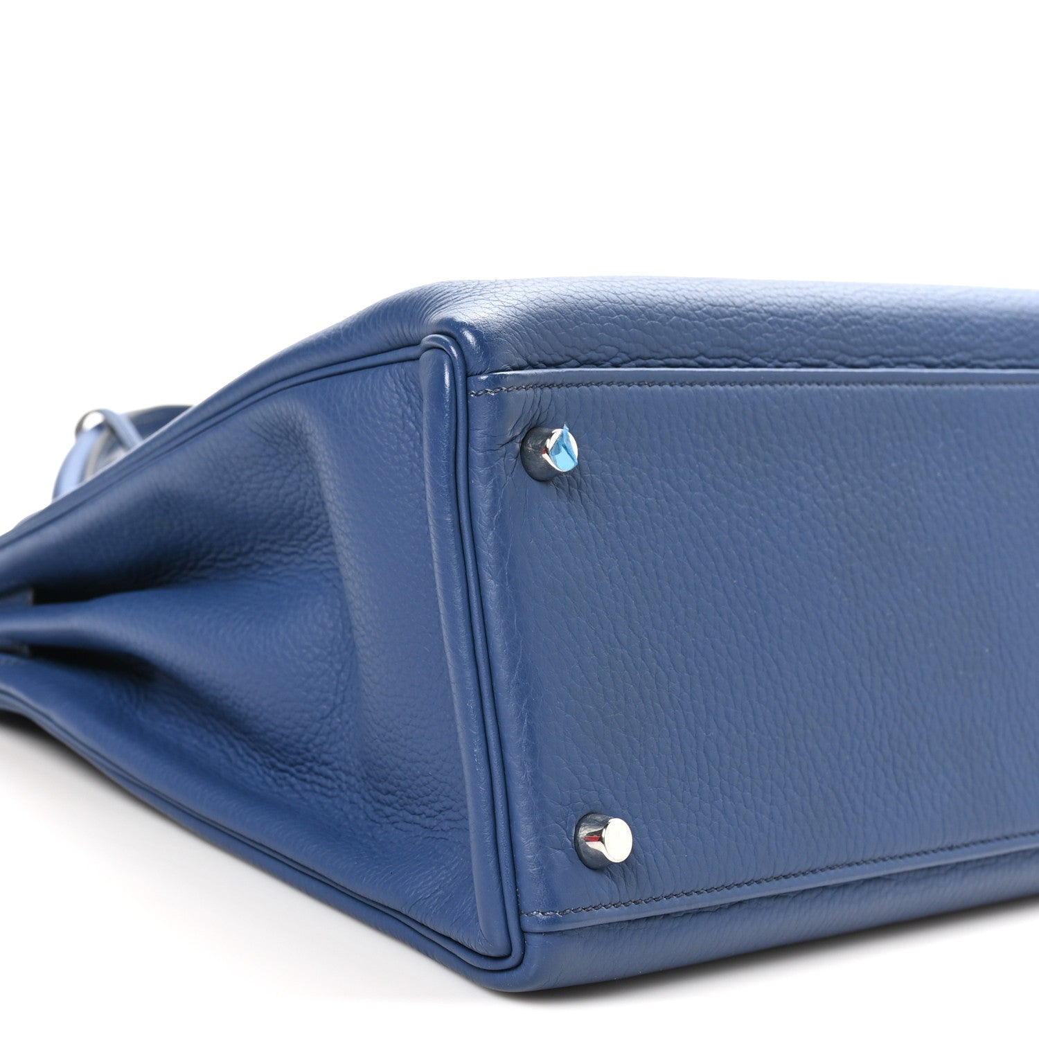 Hermes Togo Kelly Retourne 35 Bleu Brighton 9 of 11