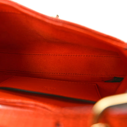 Gucci Canvas Lizard Crystal GG Monogram Mini Jackie 1961 Orange 4 of 9