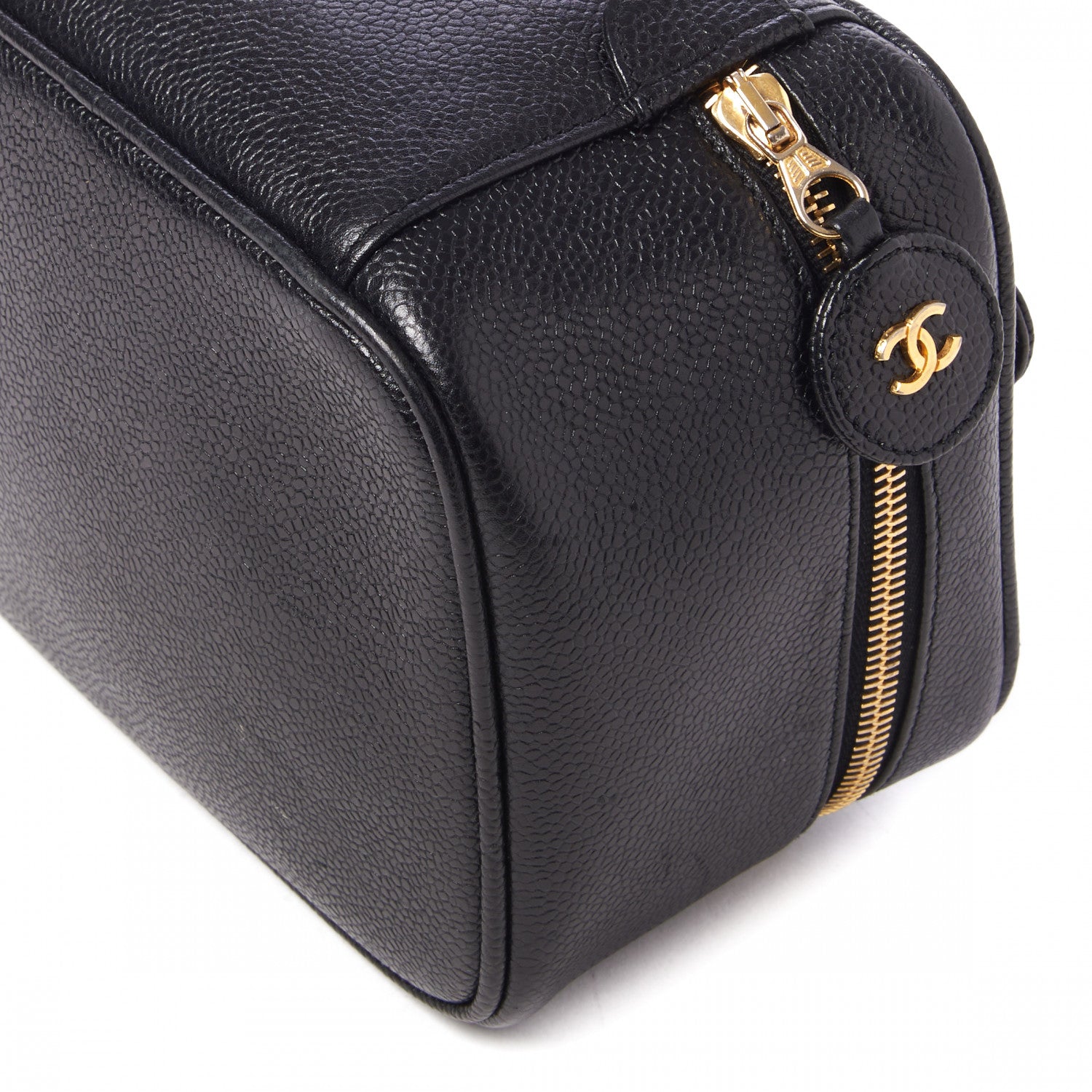 Chanel Caviar Vanity Cosmetic Case Black 4 of 10
