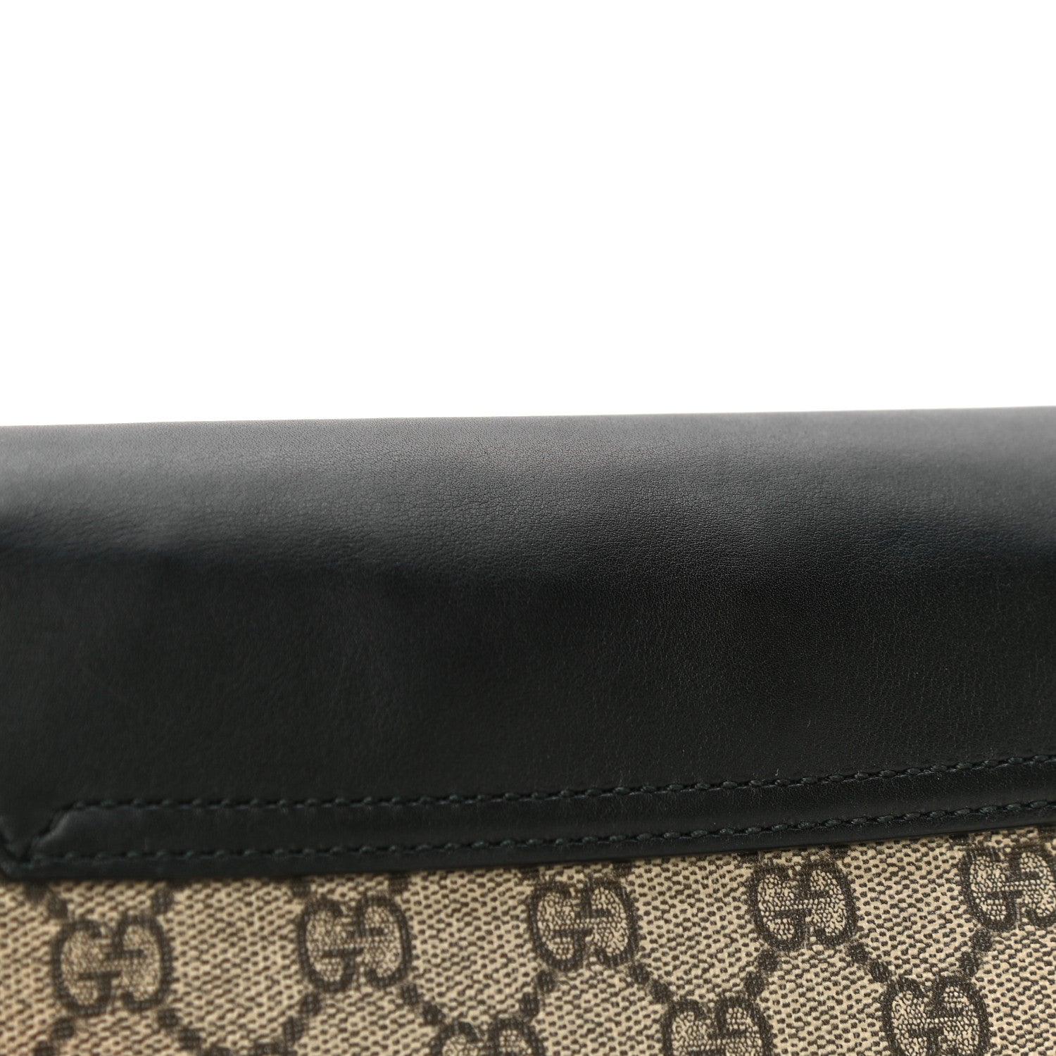 Gucci GG Supreme Monogram Web Medium Padlock Messenger Shoulder Bag Black 23 of 28