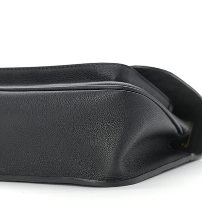 Louis Vuitton Grained Calfskin Lockme Chain Bag Black 9 of 10