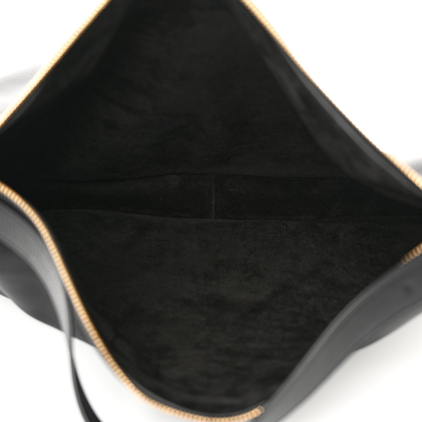 Supple Calfskin Large Romy Shoulder Bag Black