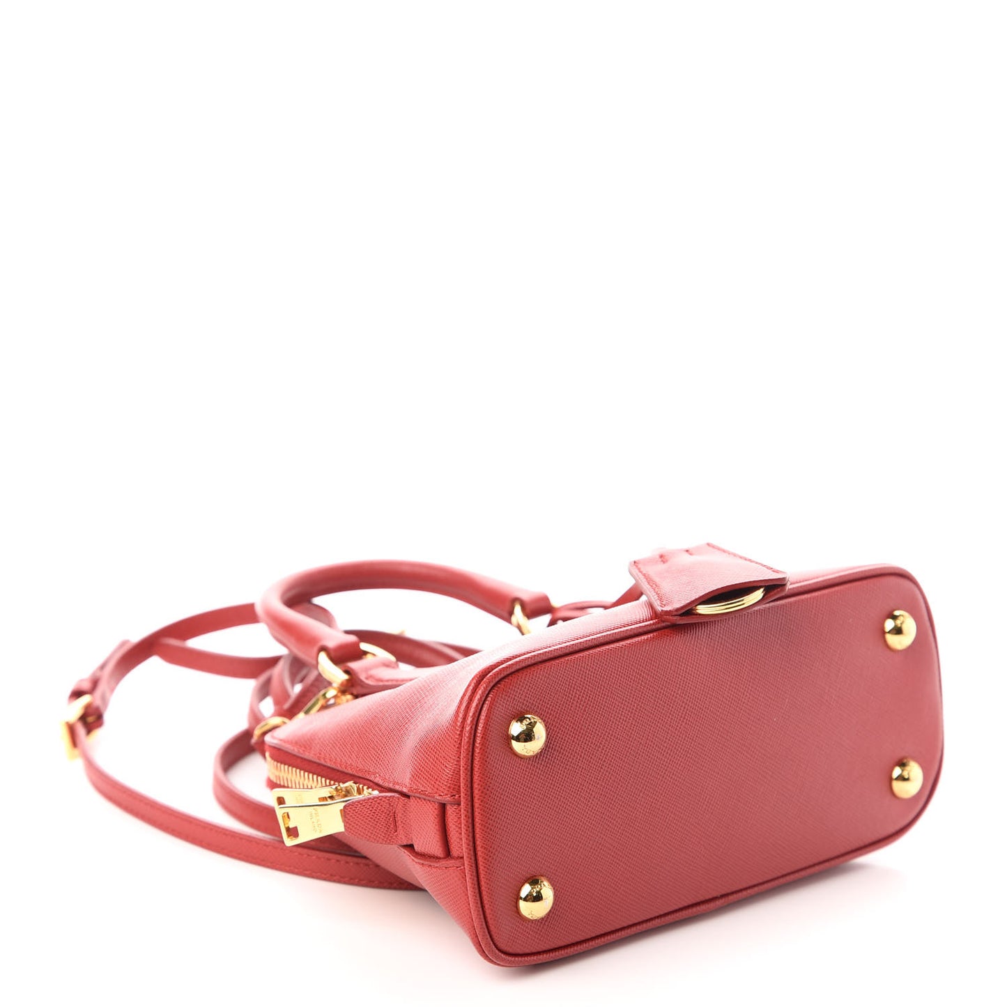 Saffiano Lux Mini Promenade Tote Fuoco