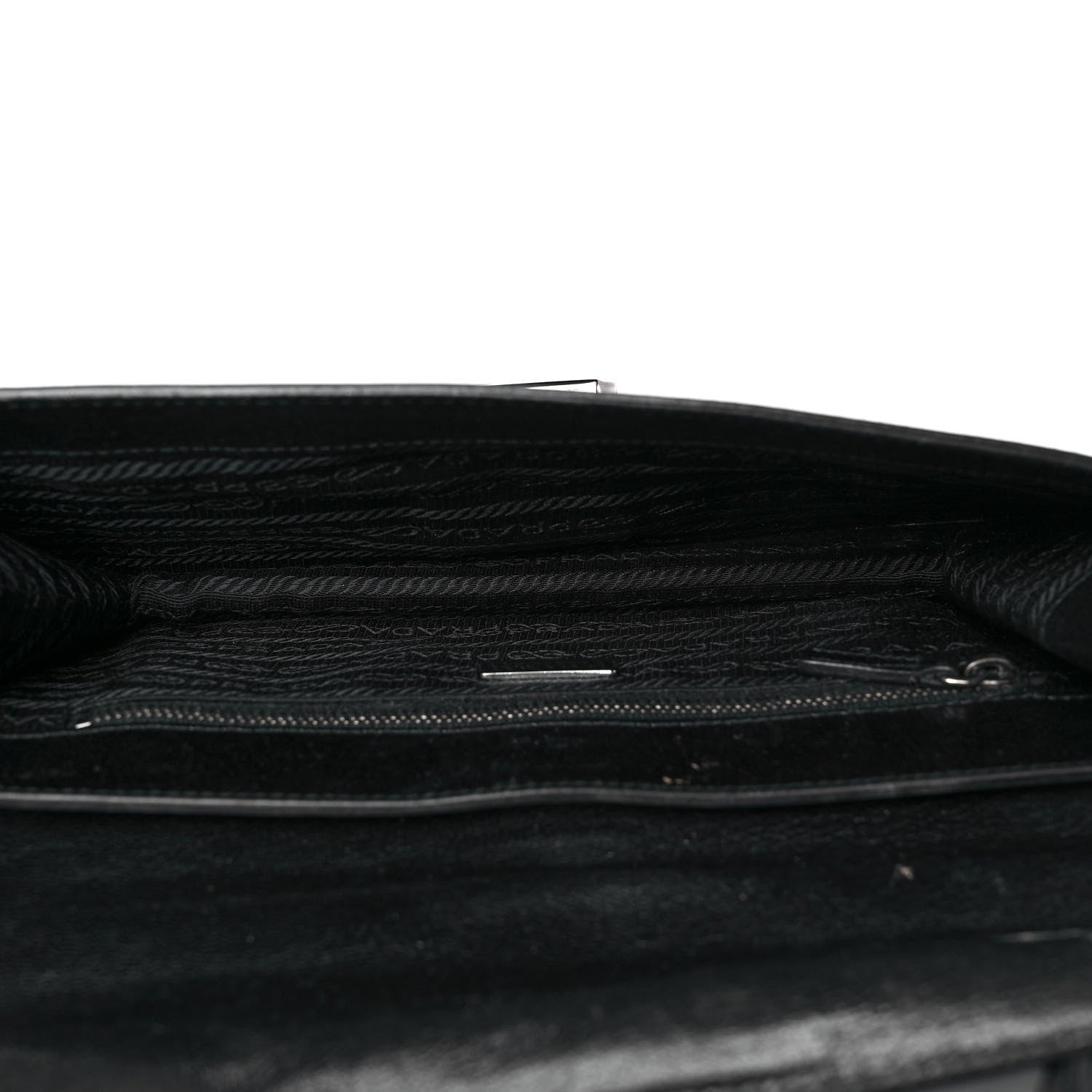 Prada Goatskin Flap Bag Black 5 of 12