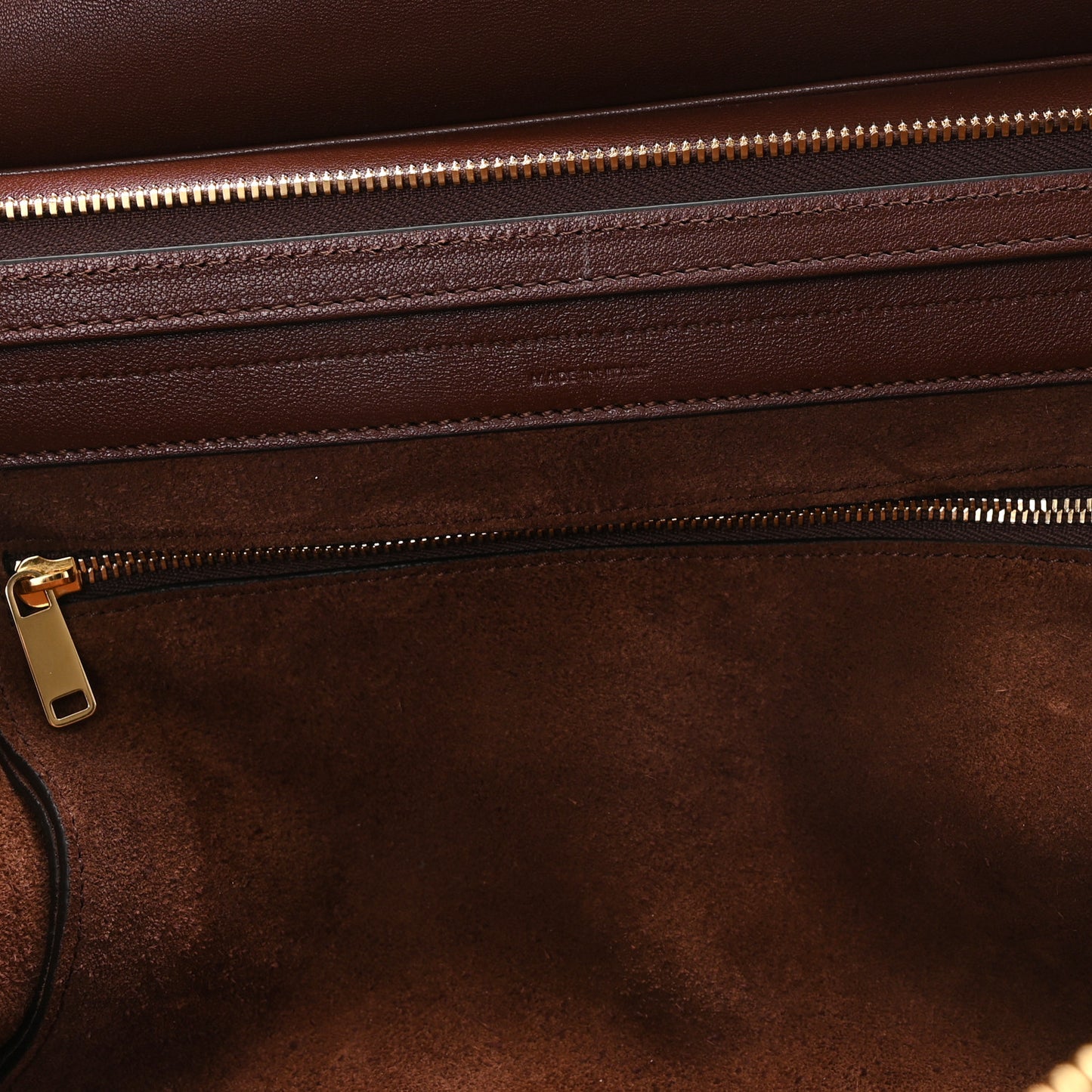 Supple Shiny Lambskin Medium New Luggage Brick