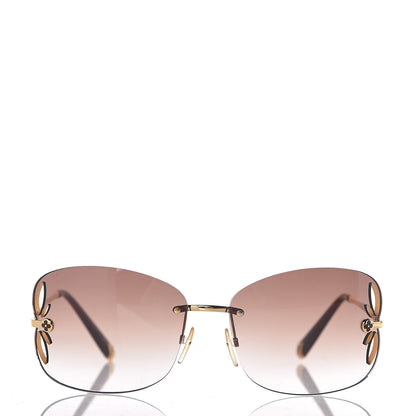 Louis Vuitton Lily Sunglasses Z0371U Brown Glitter 2 of 9