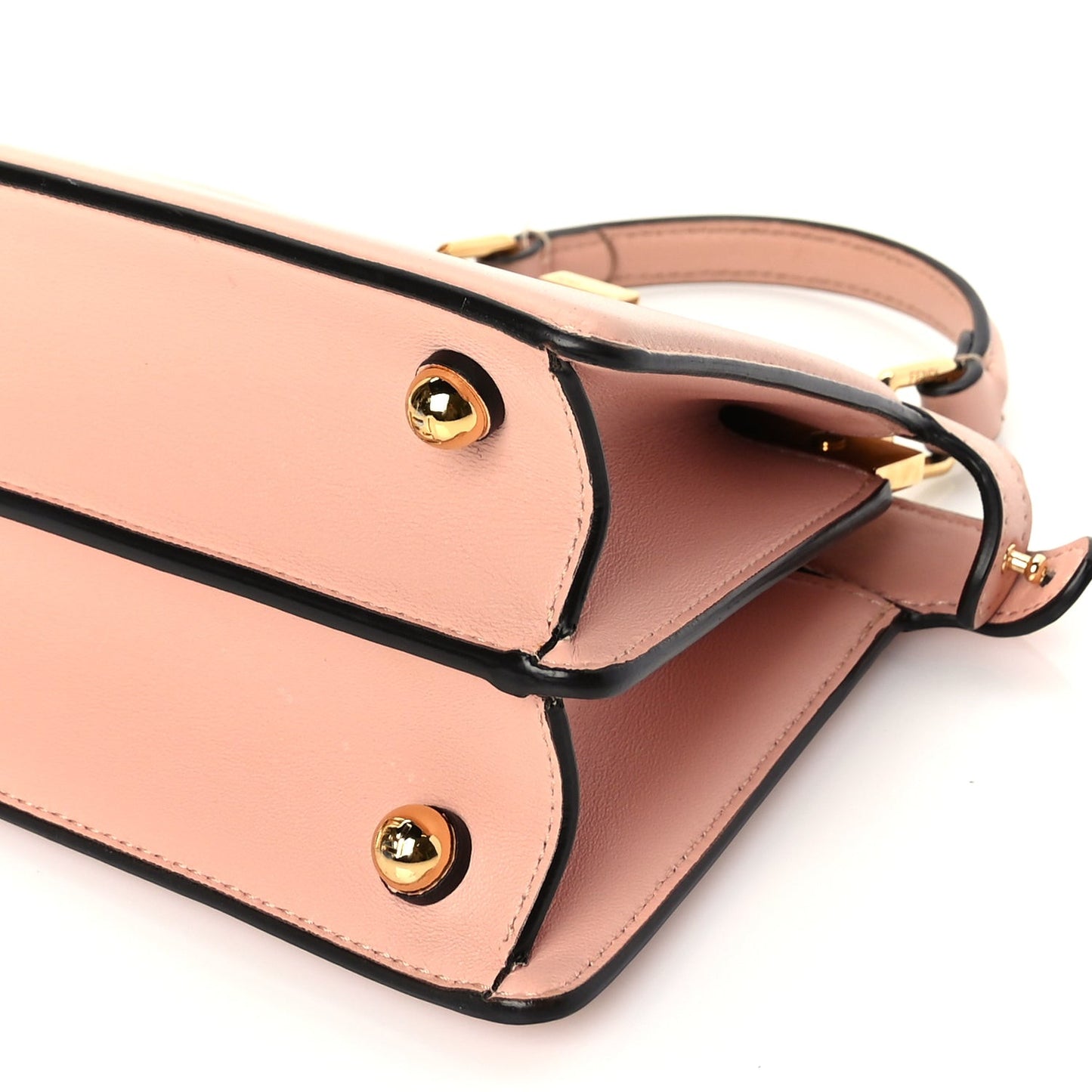 Shiny Nappa Petite Peekaboo I SEE U Satchel Baby Pink