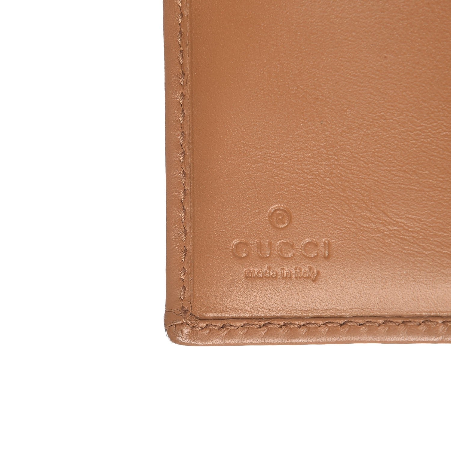 Gucci Monogram Compact French Flap Wallet Camel 6 of 8