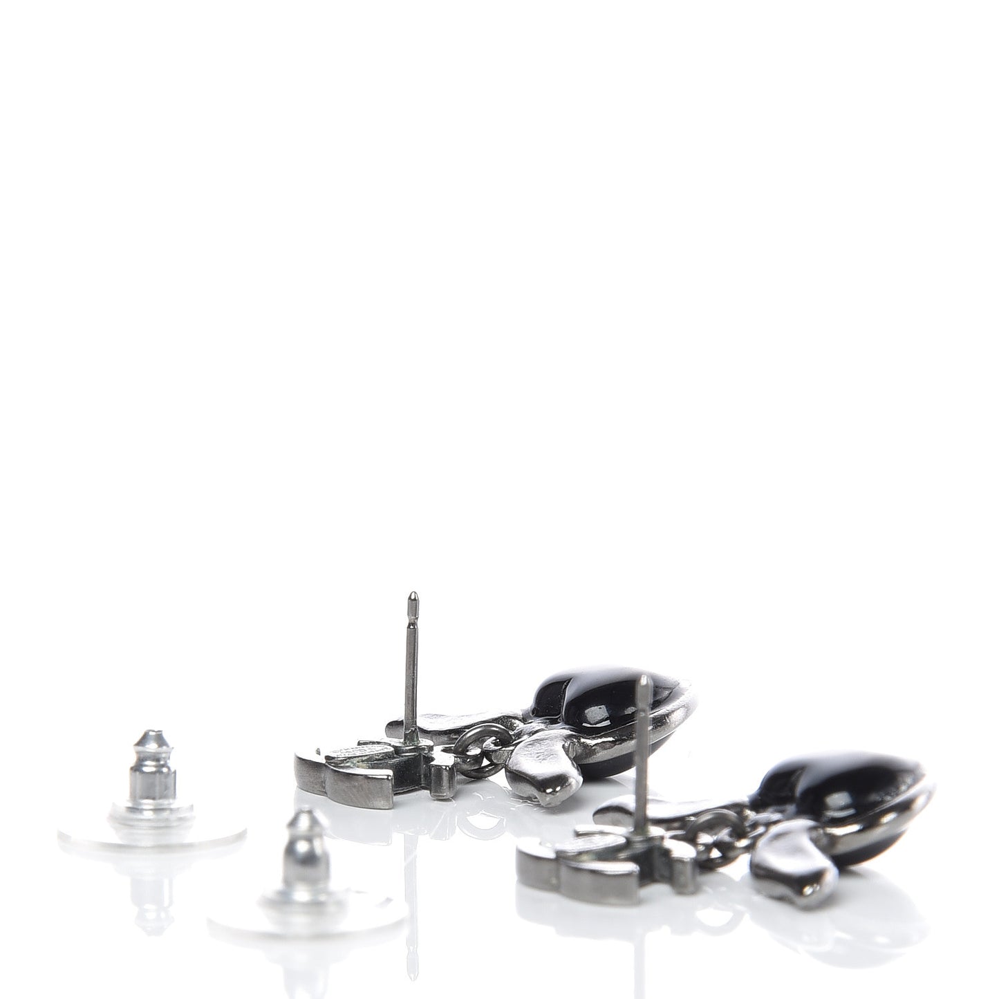 Crystal Mini Timeless CC Earrings Silver