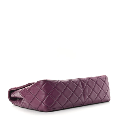 Chanel Lambskin Quilted Jumbo Single Flap Purple 3 of 10