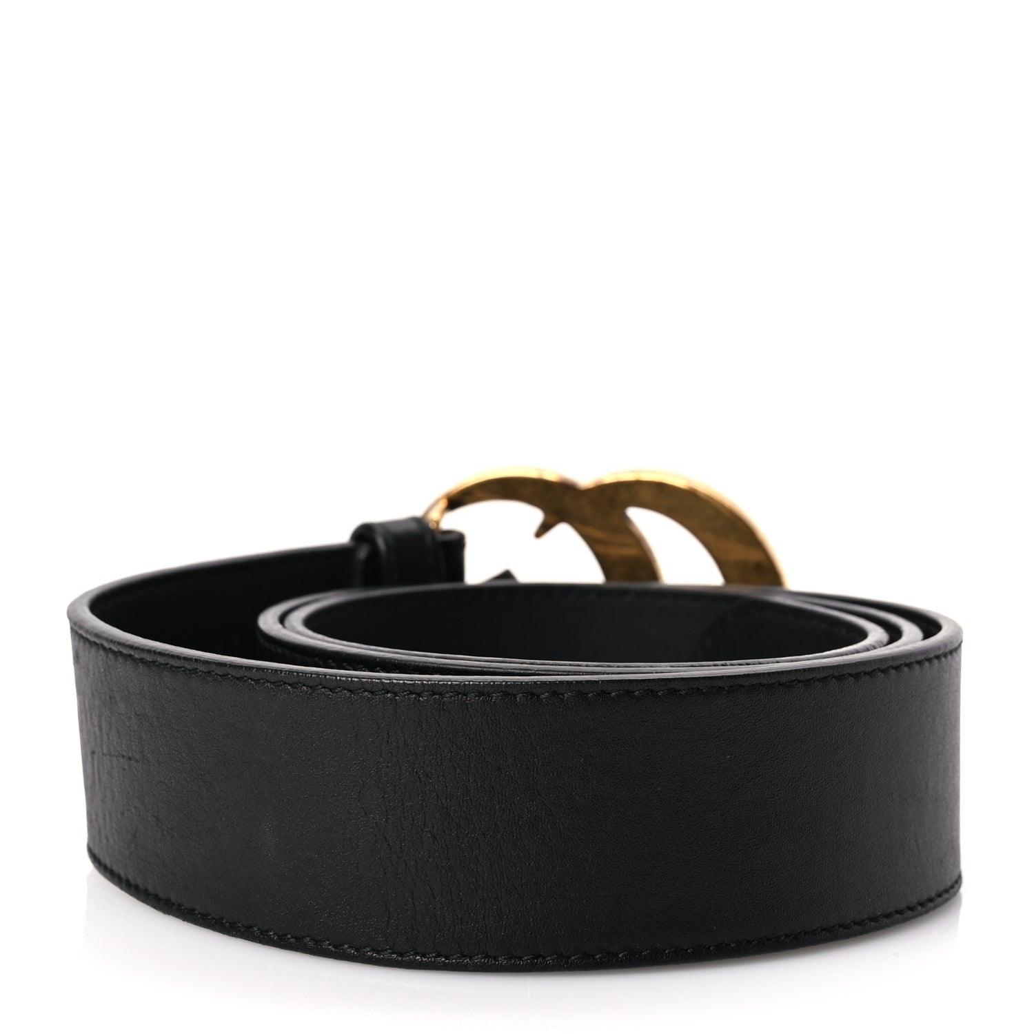 Gucci Calfskin Double G 40mm Belt 80 32 Black 2 of 5