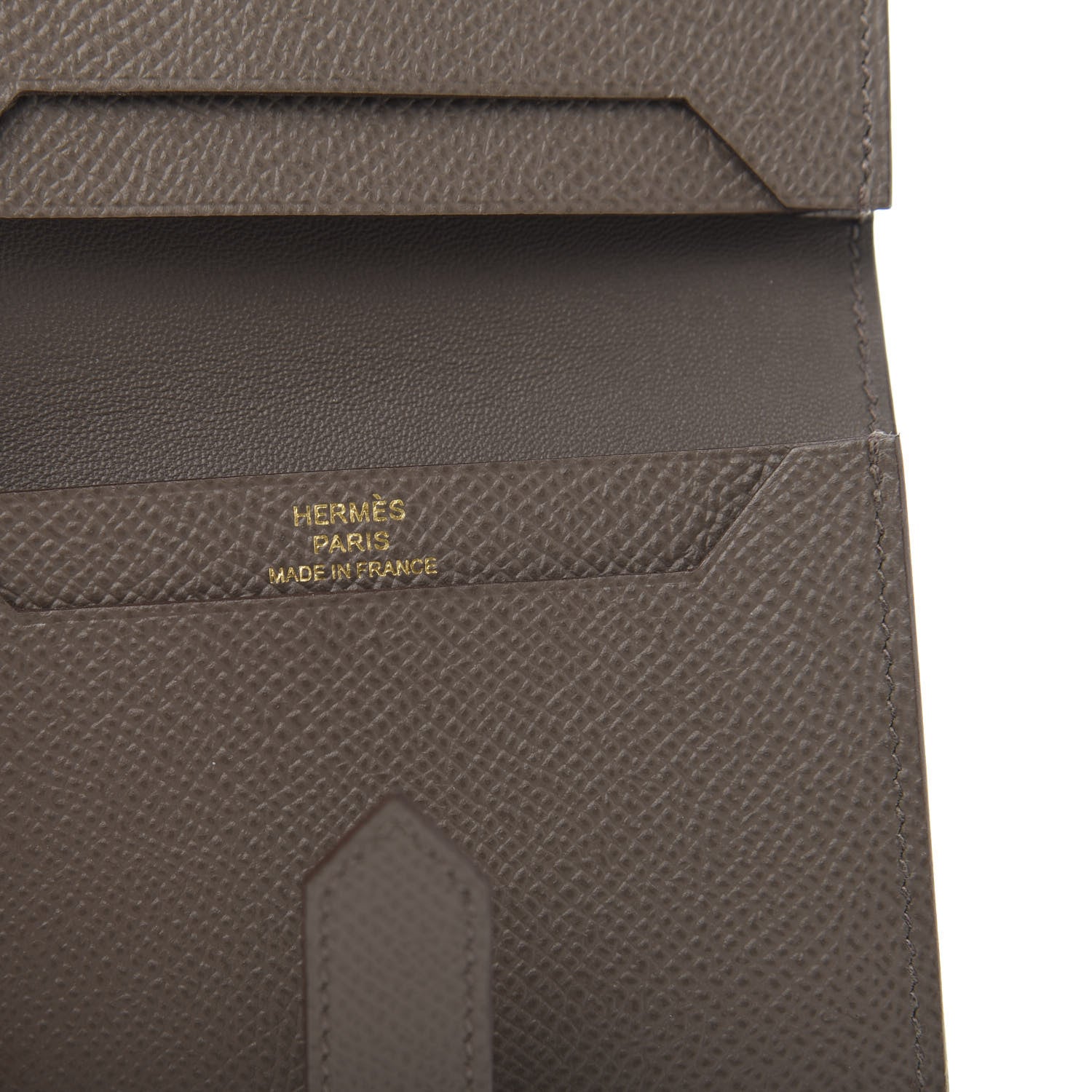 Hermes Epsom Bearn Card Holder Wallet Etain 6 of 9