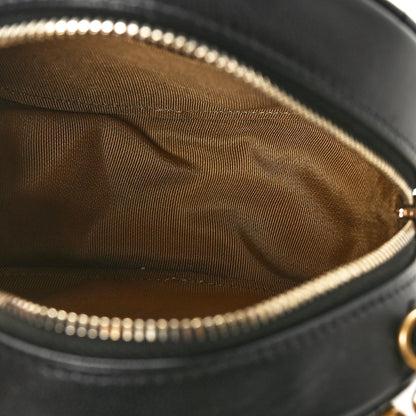 Chanel Goatskin Quilted Chic Pearls Chain Round Clutch With Chain Black 3 of 9