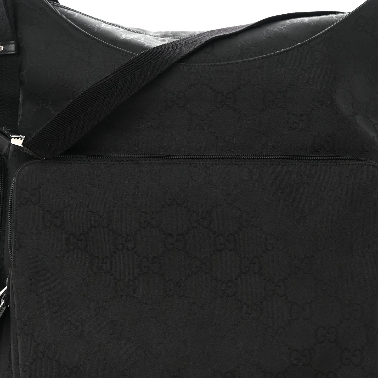 Nylon Monogram Extra Large Satchel Black