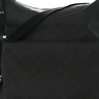 Gucci Nylon Monogram Extra Large Satchel Black 8 of 12