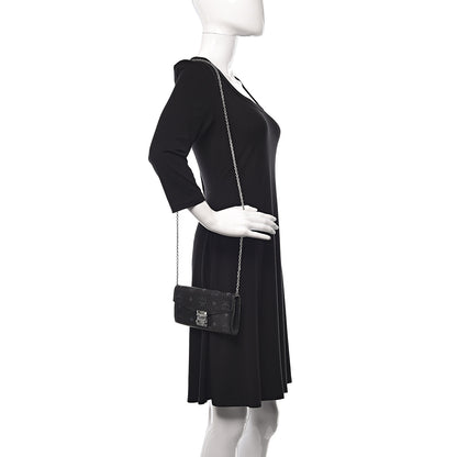 MCM Visetos Large Patricia Wallet On Chain Black 2 of 9