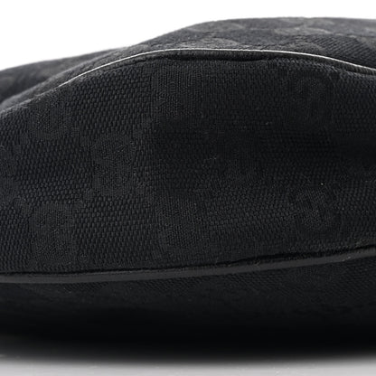 Gucci Monogram Medium Half Moon Hobo Black 9 of 10