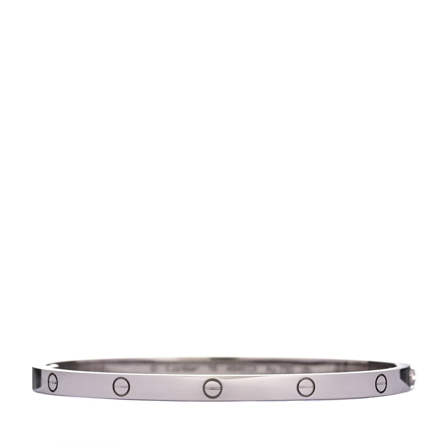 Cartier 18K White Gold Small LOVE Bracelet 16 1 of 3