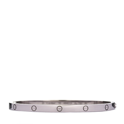 Cartier 18K White Gold Small LOVE Bracelet 16 1 of 3