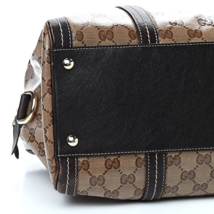 Gucci Crystal Monogram Large Duchessa Boston Dark Brown 6 of 9