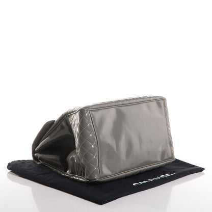 Chanel Glazed Calfskin Mademoiselle Lock Kelly Flap Bag Grey 4 of 7