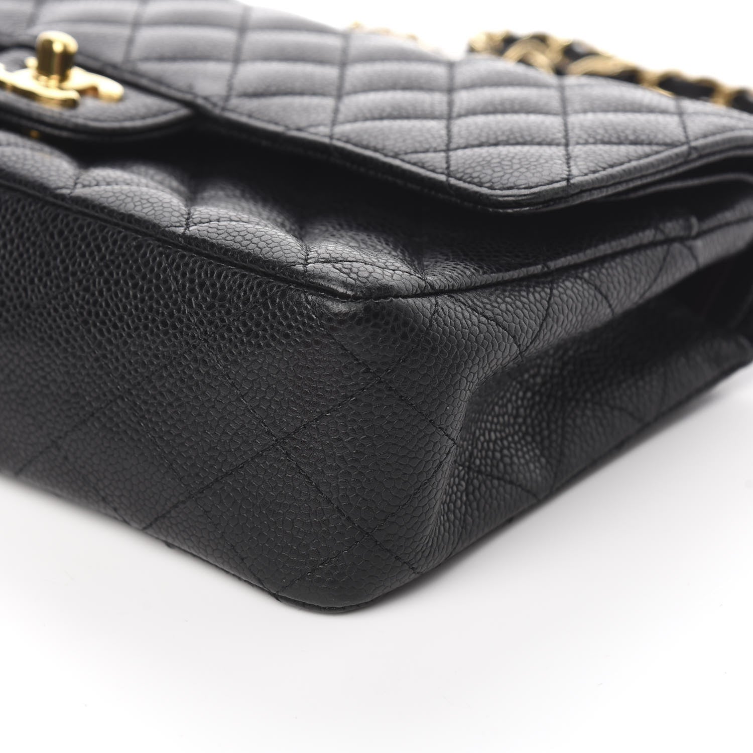 Chanel Caviar Quilted Medium Double Flap Black 13 of 14