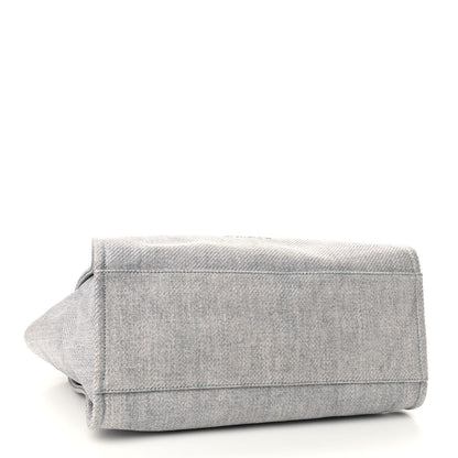 Chanel Canvas Medium Deauville Tote Denim Blue 4 of 9