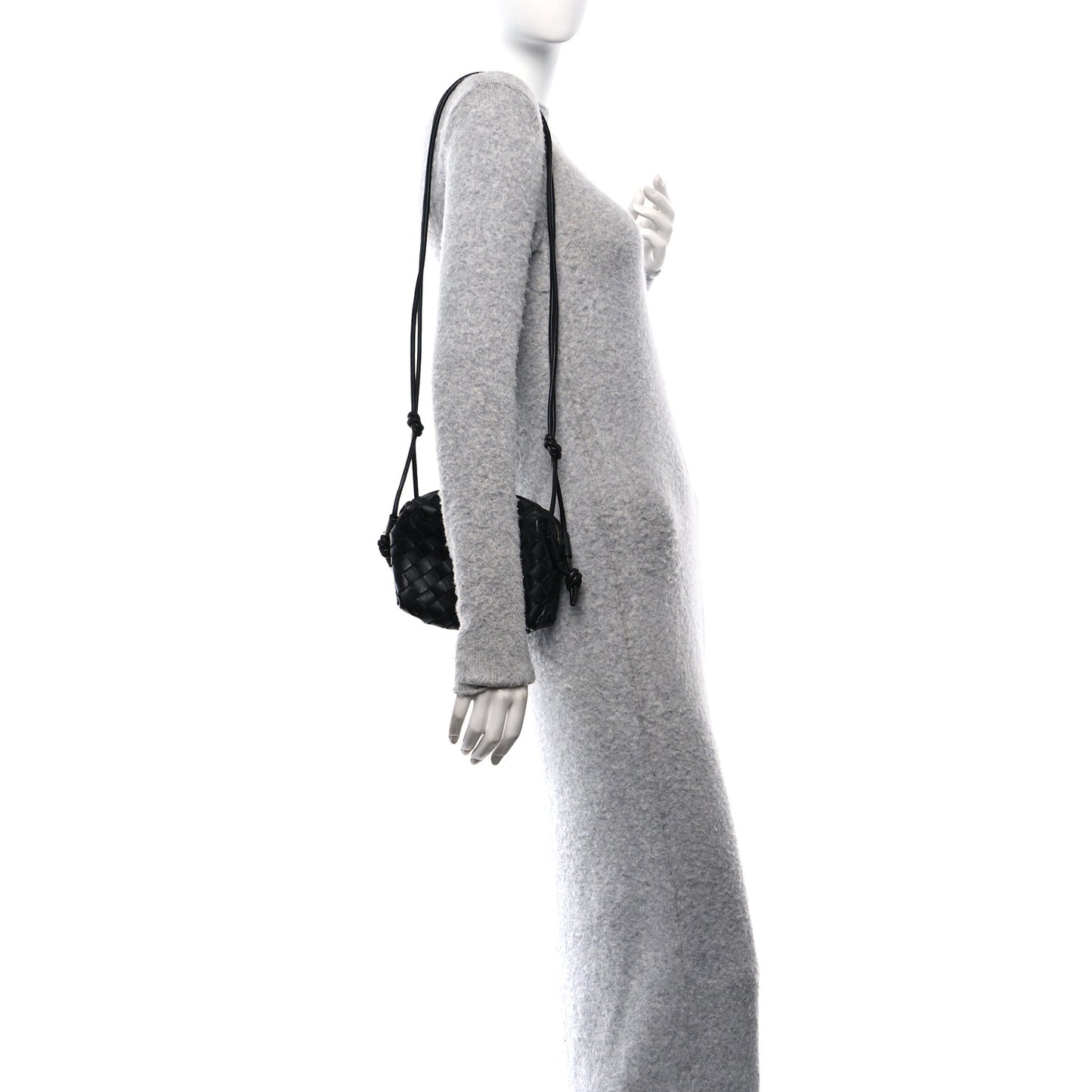 Nappa Intrecciato Mini Loop Camera Bag Black