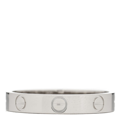 Cartier Platinum 3.5mm LOVE Wedding Band Ring 57 8 1 of 3