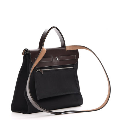 Hermes Toile Vache Hunter Herbag Zip PM 31 Black 5 of 11