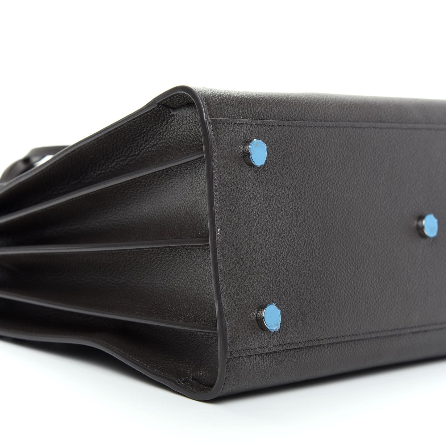 Grained Calfskin Small Sac De Jour Coal