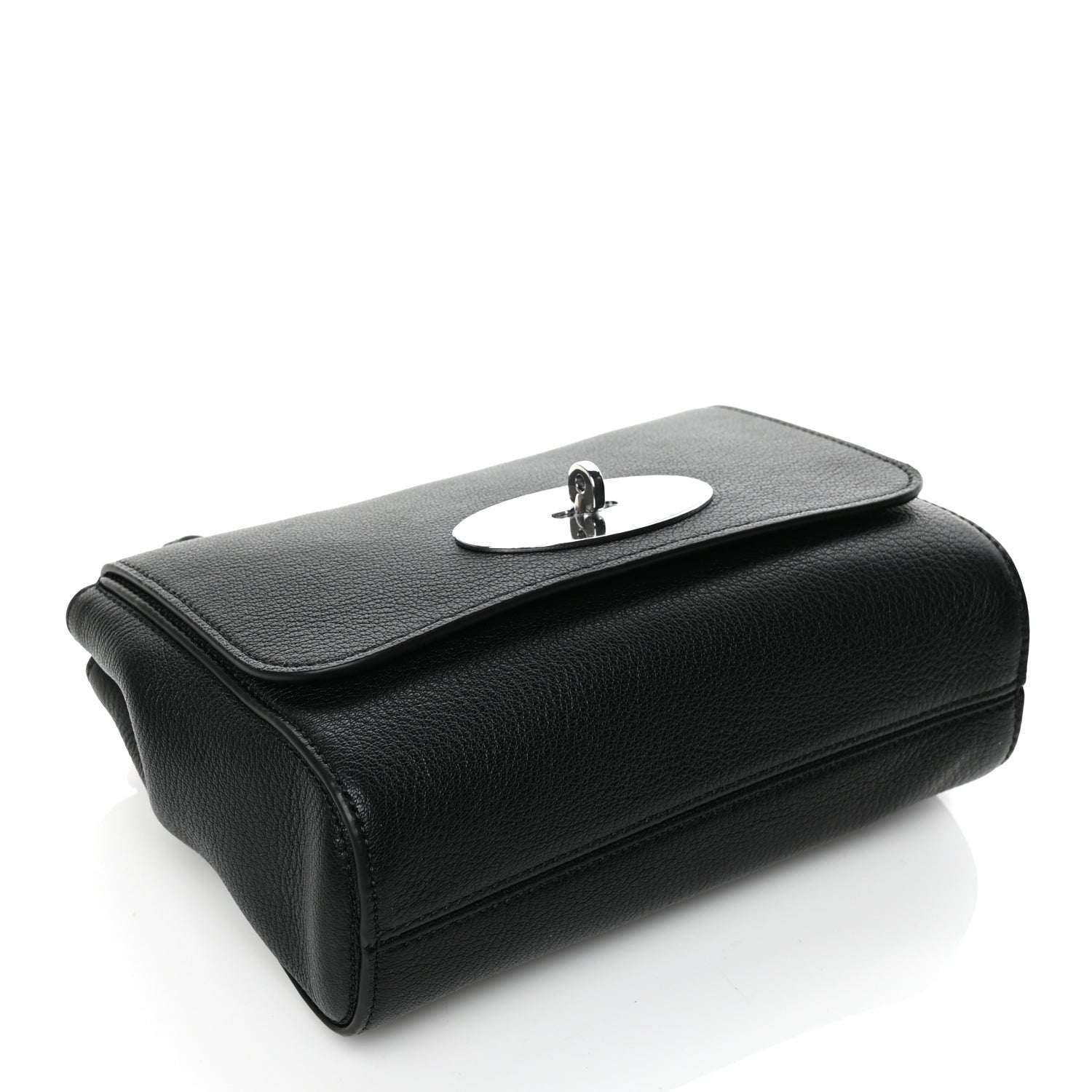 Mulberry Glossy Goatskin Small Lily Flap Black 3 of 11