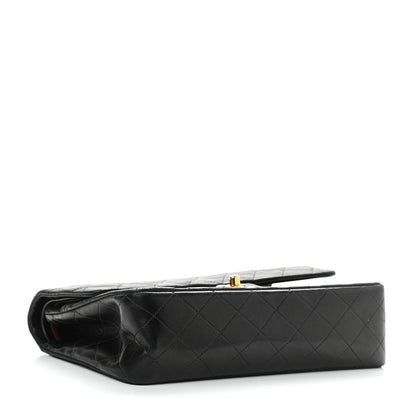Chanel Lambskin Quilted Medium Double Flap Black 4 of 15