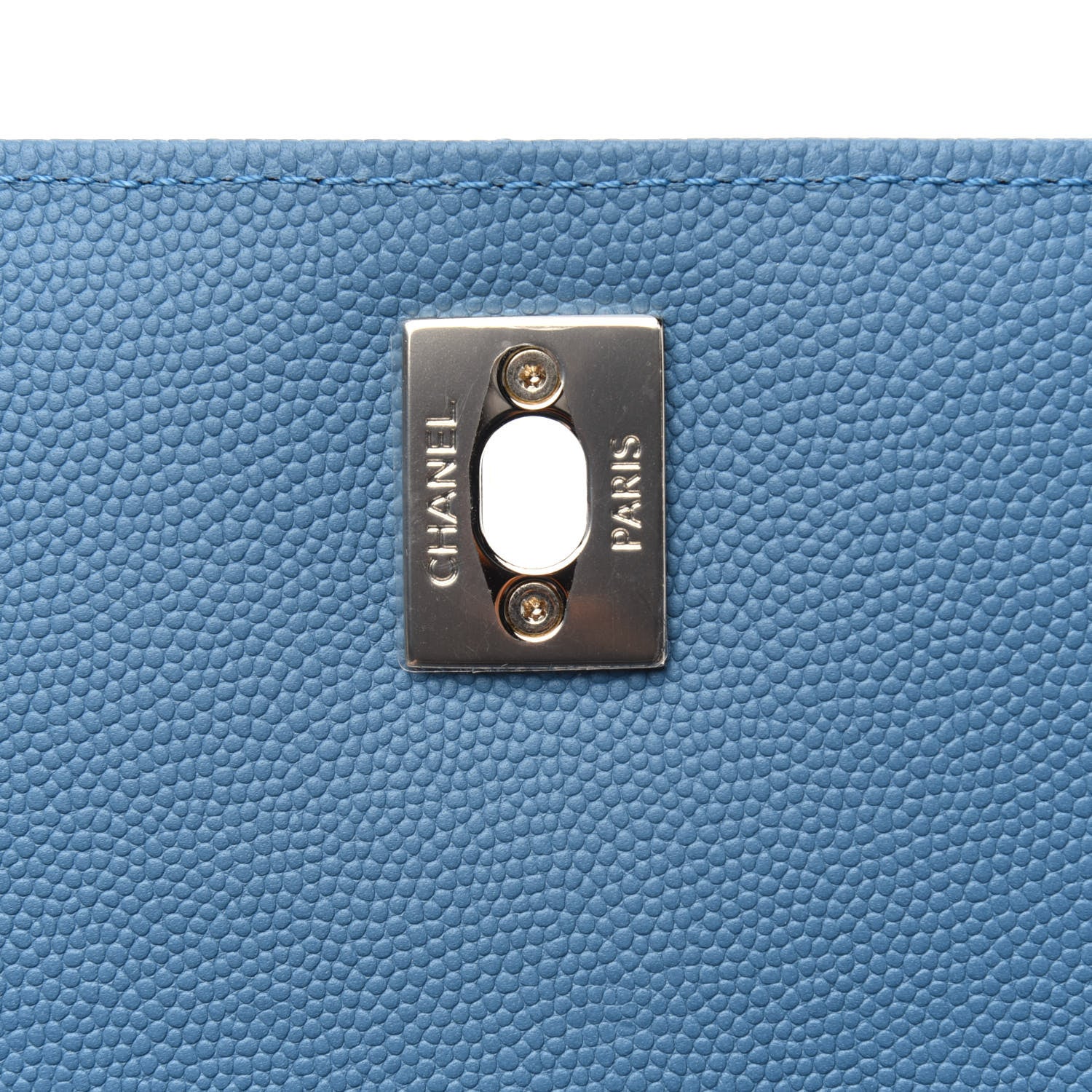 Chanel Caviar Quilted Medium Business Affinity Flap Blue 9 of 15