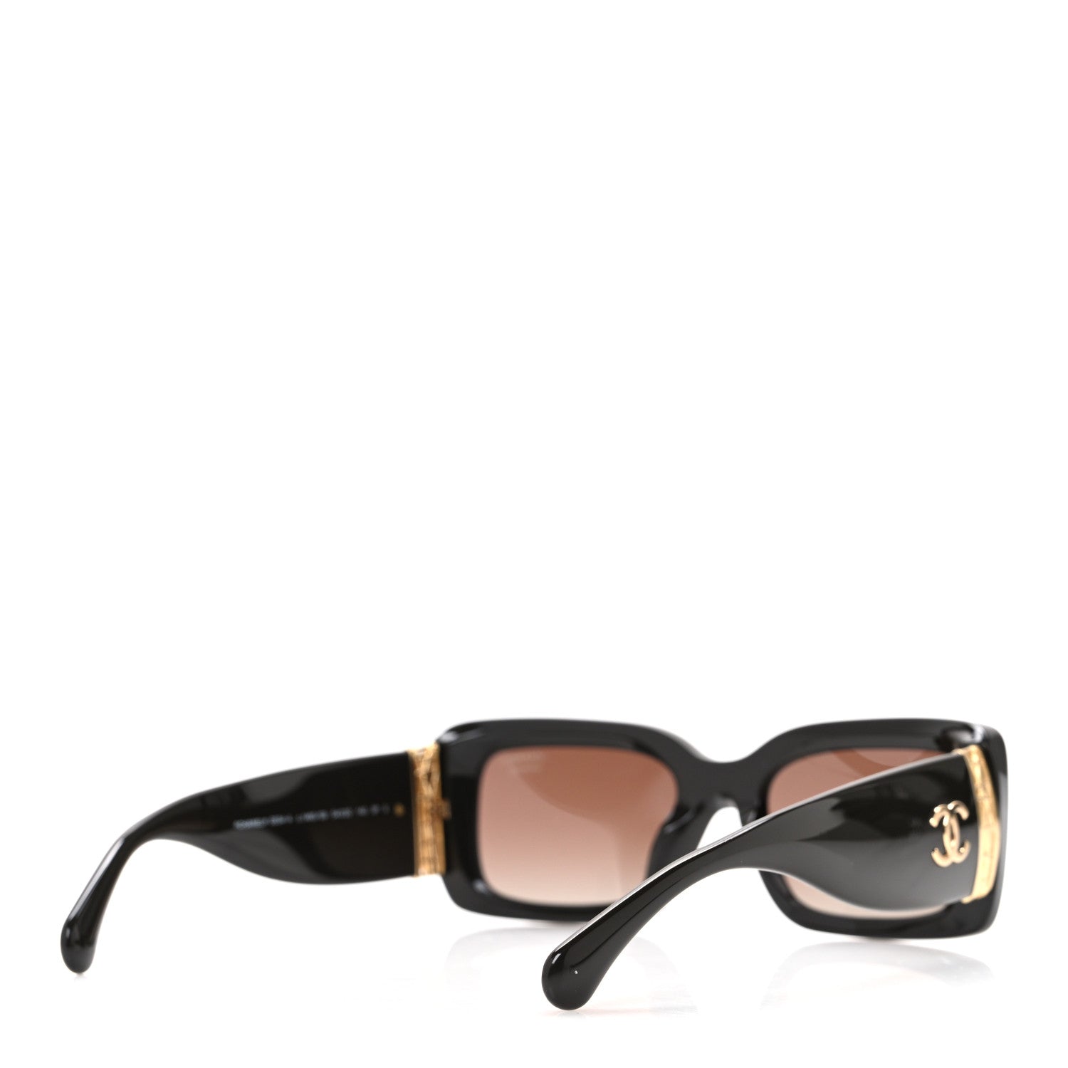 Chanel Acetate Rectangle Sunglasses 5534-A Dark Brown 4 of 8
