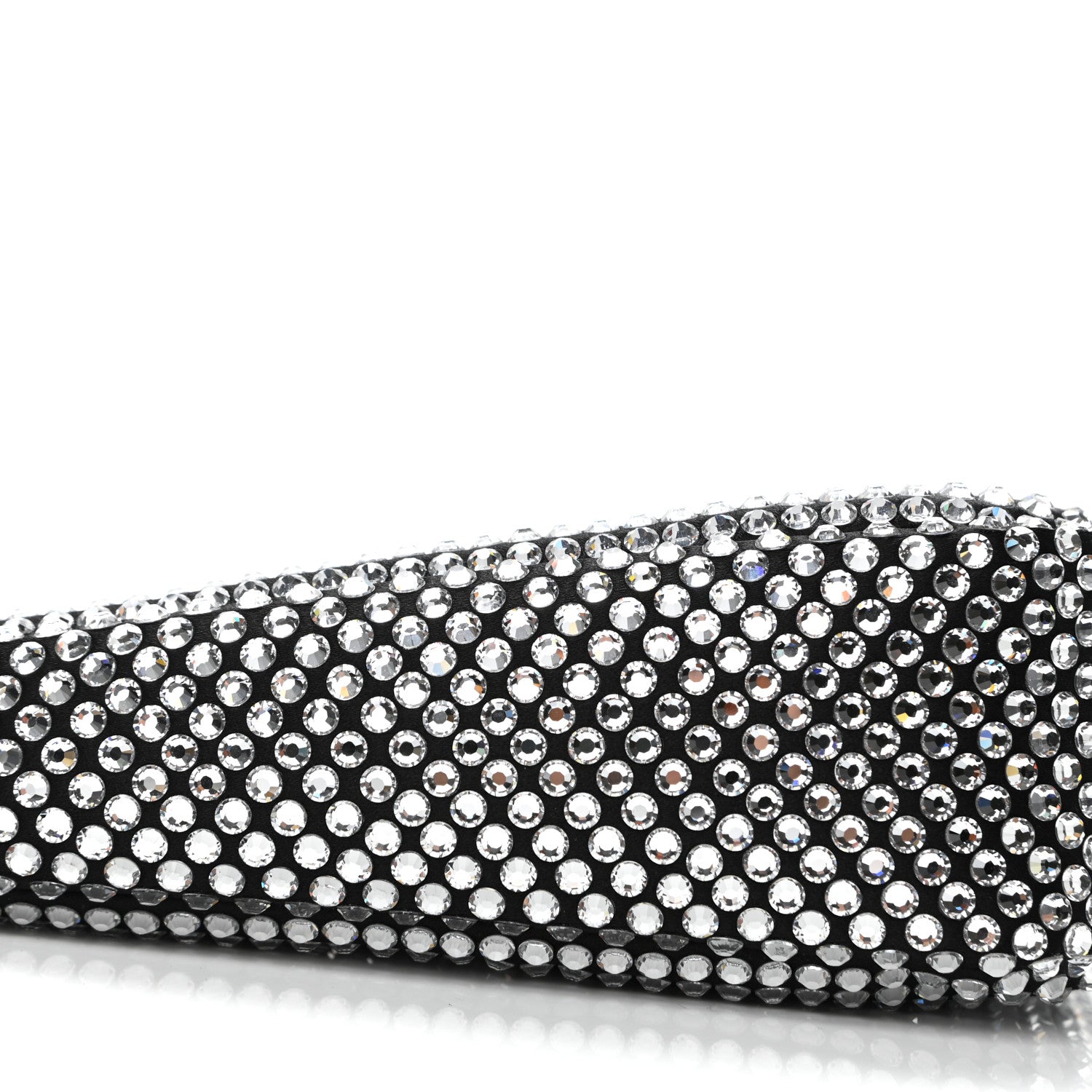 Prada Satin Crystal Triangle Pouch Cristal 9 of 11