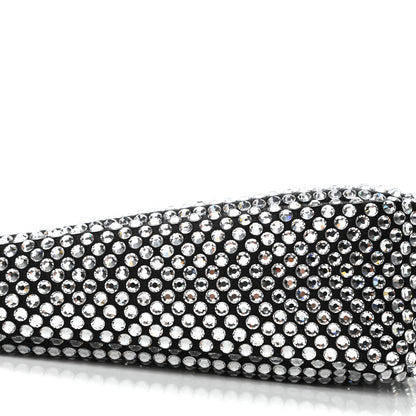 Prada Satin Crystal Triangle Pouch Cristal 9 of 11