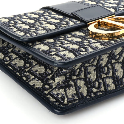 Christian Dior Oblique 30 Montaigne Flap Bag Blue 7 of 8