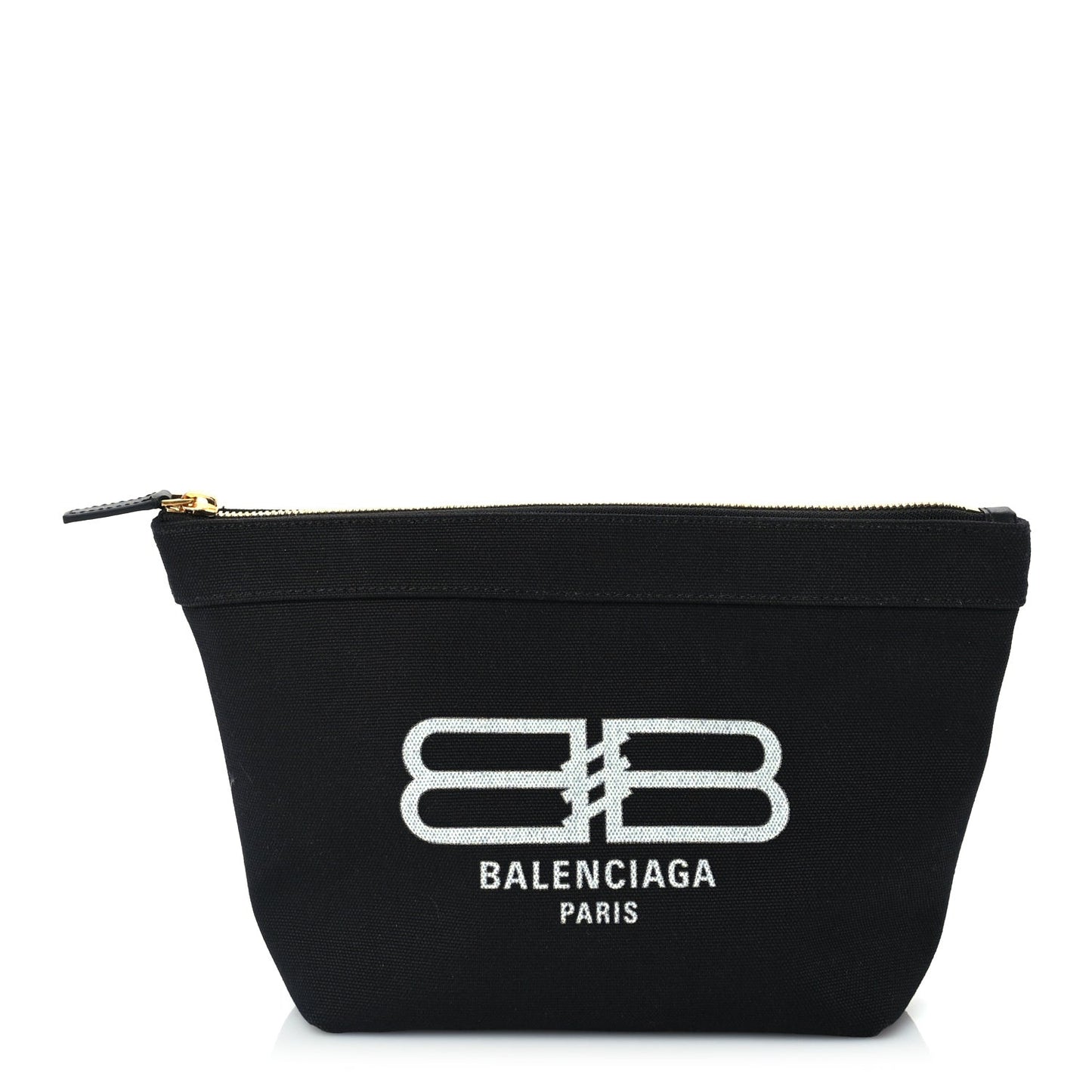 Canvas BB Monogram Medium Jumbo Pouch  Black